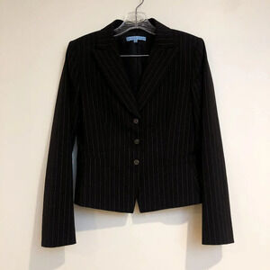 🍁Antonio Melani Striped Business Button Blazer